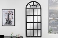Design wandspiegel CASTILLO 140cm zwart raam in landelijke stijl - 43631 - thumbnail