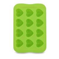 Siliconen chocolade mal lade creatieve geometrie gevormde Ice Cube cake decoratie schimmel vorm: hart (groen) - thumbnail