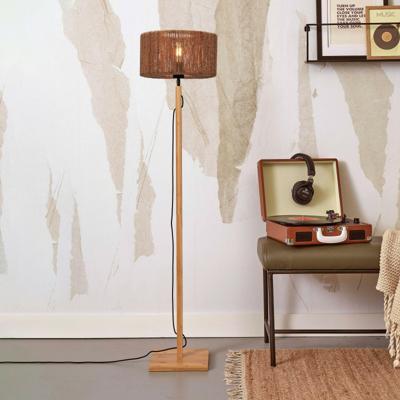 GOOD&MOJO Vloerlamp 'Iguazu' Bamboe en jute, 125cm, kleur Naturel