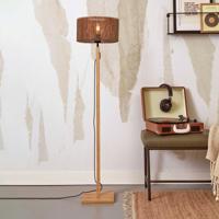 GOOD&MOJO Vloerlamp 'Iguazu' Bamboe en jute, 125cm, kleur Naturel - thumbnail