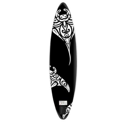 Stand Up Paddleboardset opblaasbaar 305x76x15 cm zwart - thumbnail