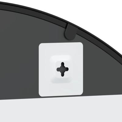 VidaXL Wandspiegel boog 80x40 cm ijzer zwart VidaXL Wandspiegel boog 80x40 cm ijzer zwart