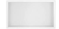 Saqu Shine inbouwnis 60x30x7 cm Mat wit - thumbnail