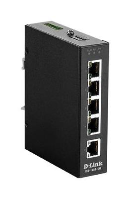 D-LINK DIS-100G-5W 5-poorts Unmanaged Industrie Switch met 5 x 10/100/1000BaseTX poorten