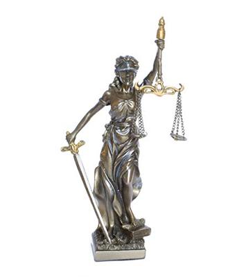 Beeld Godin Vrouwe Justitia (20 cm)