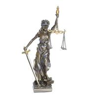 Beeld Godin Vrouwe Justitia (20 cm) - thumbnail