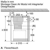 Bosch DWZ1IT1D1 regenereerbaar recirculatieset vlakschermkappen - thumbnail