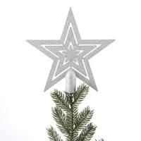 House of Seasons Kerstboom Decoratie Kunststof Zilver 40 Stuks - thumbnail