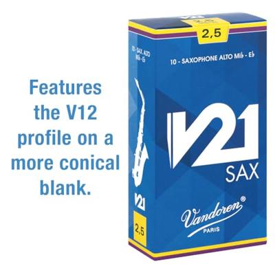 Vandoren V21 rieten voor Altsaxofoon 2.5, 10 stuks - thumbnail