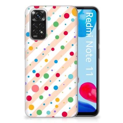 Xiaomi Redmi 10 | Redmi Note 11 4G | TPU bumper | Dots Xiaomi Redmi 10 | Redmi Note 11 4G | TPU bumper | Dots