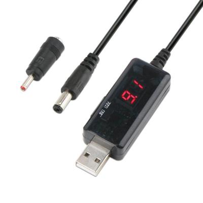 USB Boost kabel 5V stap tot 9V 12V verstelbare Voltage Converter 1A Step-up volt transformator DC Power regulator met schakelaar EU