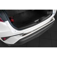 RVS Bumper beschermer passend voor 'Deluxe' Toyota C-HR 2016- Chroom/Zwart Carbon AV244087 - thumbnail