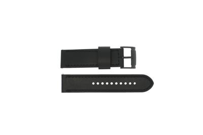 Horlogeband Fossil JR1520 Leder Zwart 24mm Horlogeband Fossil JR1520 Leder Zwart 24mm