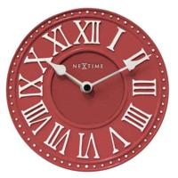 NeXtime klok 5187ro London Table, Ø16 cm, Wall, Red/ White - thumbnail