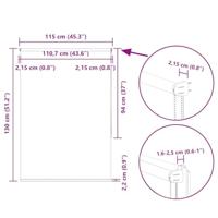 Rolgordijn verduisterend 115x130 cm stofbreedte 110,7 cm beige - thumbnail