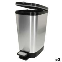 Vuilnisemmer Curver Grijs Plastic 45 L (3 Stuks) - thumbnail