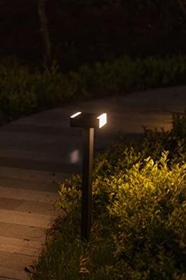 Staande buitenlamp grijs verstelbaar &apos;Conroy&apos; led lamp warm wit 3000k 71 cm - thumbnail