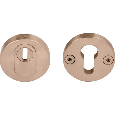 Formani | PBVEIL-KT | massief veiligheidscilinderrozet met kerntrekbeveiliging | SKG*** | PVD licht brons Formani | PBVEIL-KT | massief veiligheidscilinderrozet met kerntrekbeveiliging | SKG*** | PVD licht brons