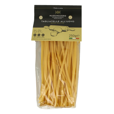 Massimo Zero Tagliatelle eierpasta glutenvrij 250 Gram Massimo Zero Tagliatelle eierpasta glutenvrij 250 Gram
