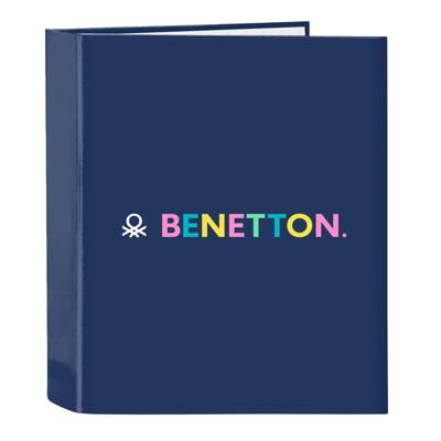 Ringmap Benetton Cool Marineblauw A4 27 x 33 x 6 cm Ringmap Benetton Cool Marineblauw A4 27 x 33 x 6 cm