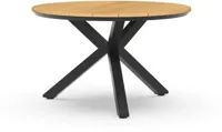 Tierra Outdoor dining tuintafel orbital teak 120x74.5cm charcoal - thumbnail
