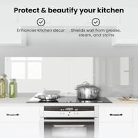 VidaXL Keuken achterwand 2 pcs doorzichtig 80 x 50 cm gehard glas - thumbnail