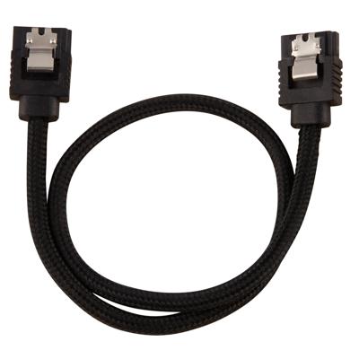 Corsair Hoogwaardige ommantelde SATA-kabel 30 cm (zwarte kleur)
