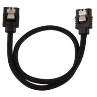 Corsair Hoogwaardige ommantelde SATA-kabel 30 cm (zwarte kleur) - thumbnail