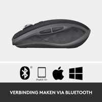 Logitech MX Anywhere 2S muis RF draadloos + Bluetooth 4000 DPI Rechtshandig - thumbnail