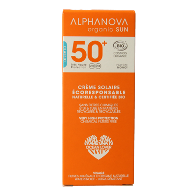 Alphanova Sun Sunscreen face SPF50+ bio 50 Gram Alphanova Sun Sunscreen face SPF50+ bio 50 Gram