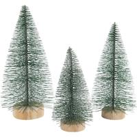 Creativ Company Kerstbomen, h: 10+13+14 cm, 3 stuk/ 1 doos - thumbnail
