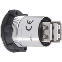 USB 2.0 verlengkabel, 2 x USB-aansluiting, type A naar 2 x USB-aansluiting, type A TRU Components USB-07 1229316, 1 stuk - thumbnail