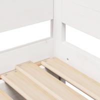 Slaapbank met onderschuifbed/lades zonder matras 90x190 cm wit - thumbnail