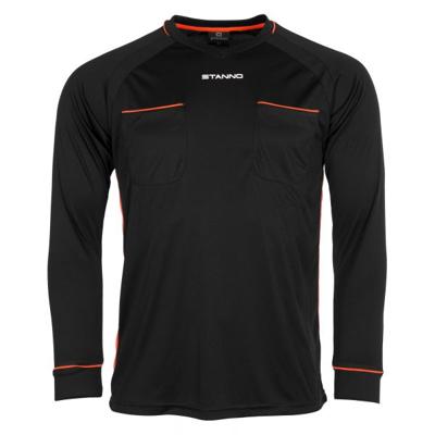 Stanno 429004 Ancona Scheidsrechtershirt l.m. - Black-Shocking Orange - XS