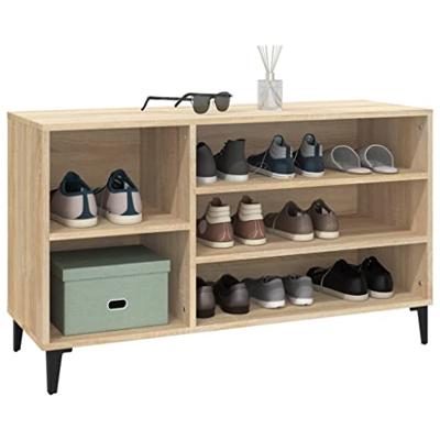 VidaXL Schoenenkast 102x36x60 cm bewerkt hout sonoma eikenkleurig VidaXL Schoenenkast 102x36x60 cm bewerkt hout sonoma eikenkleurig