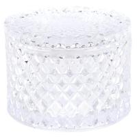 Clayre & Eef Glazen potje Ø 11x8 cm Glas Rond Potje - thumbnail