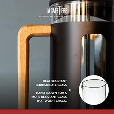 La Cafetière - Pisa Cafetiere Zwart - 8 kops