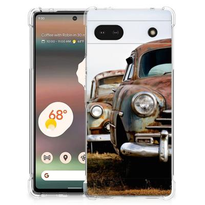 Google Pixel 6A Anti-shock Hoesje met foto Vintage Auto Google Pixel 6A Anti-shock Hoesje met foto Vintage Auto