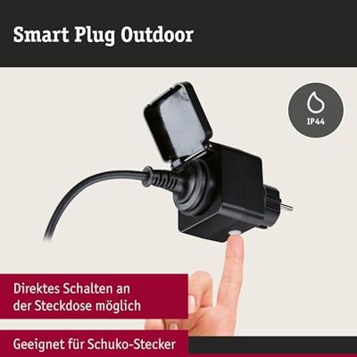 50138 Zigbee Smart Plug Paulmann Home Tussenstekker Zwart - thumbnail