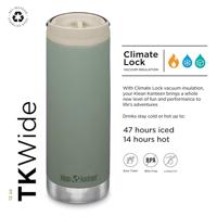 Klean Kanteen TKWide 16oz/473ml met koffie dop Thermosfles - thumbnail