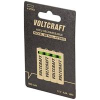 VOLTCRAFT HR03 Oplaadbare AAA batterij (potlood) NiMH 1100 mAh 1.2 V 4 stuk(s) - thumbnail