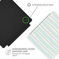 Lunso Kobo Libra Colour hoesje (7 inch) - Vegan Saffiano Leren Sleep Cover - Soft Surf - thumbnail