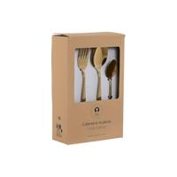 Bestek Home ESPRIT Gouden Roestvrij staal 2 x 0,4 x 22,5 cm 16 Onderdelen - thumbnail