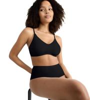 Katoenen soft Bh zonder beugel - Daily Cotton soft bra - Biologisch katoenen bralette met sluiting - thumbnail