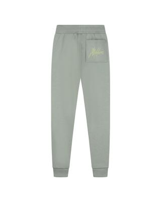 Malelions Zomer sweat broek jongens - agave groen - Signature - gestreept