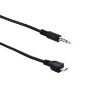 3.5mm Male naar Micro USB Male Audio AUX Kabel, Lengte: over 40cm(zwart) - thumbnail