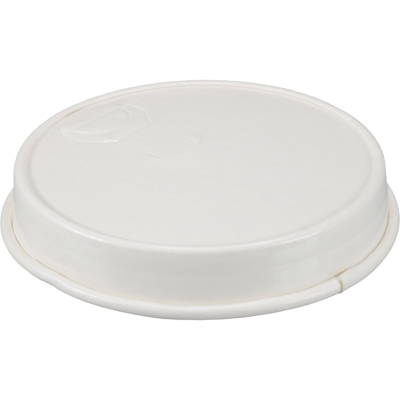 Deksel | Karton + PE | Ø80mm | wit | 1000 stuks