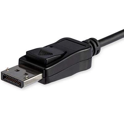 StarTech.com 1 m USB-C naar DisplayPort 1.4-kabel, 8K/5K/4K USB Type-C naar DP 1.4 Alt Mode videoadapter/kabel, HBR3/HDR/DSC, 8K 60Hz DP monitorkabel, USB-C/Thunderbolt 3 compatibel (CDP2DP141MB)