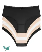 Dames slip 5-pack Basic Naomi - ondergoed dames - Multipack katoenen vrouwen onderbroeken - thumbnail
