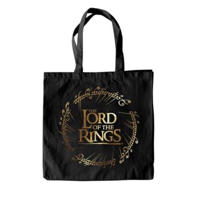 Lord of The Rings Tote Bag Gold Foil